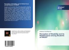 Buchcover von Perception of Disability and its Related Issue among Students of KNUST