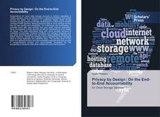 Bookcover of Privacy by Design: On the End-to-End Accountability