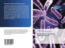 Bookcover of Antibacterial Activity of Barleria Cristata