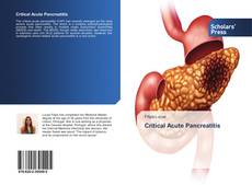 Buchcover von Critical Acute Pancreatitis
