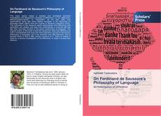 Bookcover of On Ferdinand de Saussure's Philosophy of Language