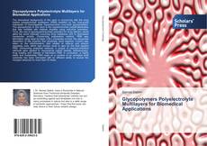Glycopolymers Polyelectrolyte Multilayers for Biomedical Applications kitap kapağı