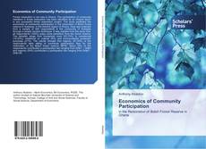 Capa do livro de Economics of Community Participation 