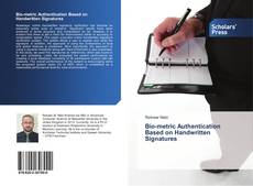 Capa do livro de Bio-metric Authentication Based on Handwritten Signatures 