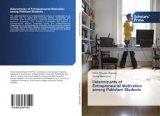 Capa do livro de Determinants of Entrepreneurial Motivation among Pakistani Students 