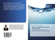 Buchcover von Study of Materials for Road Construction