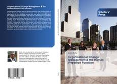 Organisational Change Management & the Human Resource Function的封面