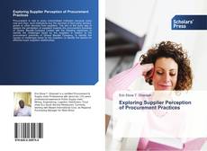 Copertina di Exploring Supplier Perception of Procurement Practices