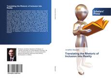 Bookcover of Translating the Rhetoric of Inclusion into Reality