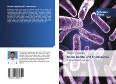 Capa do livro de Social Capital and Thalassemia 