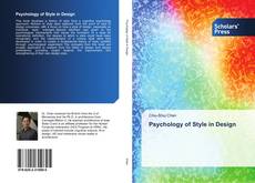 Buchcover von Psychology of Style in Design