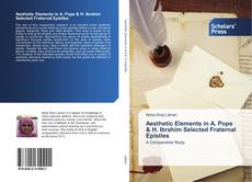 Copertina di Aesthetic Elements in A. Pope & H. Ibrahim Selected Fraternal Epistles