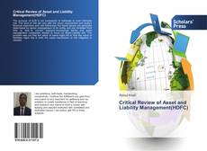 Copertina di Critical Review of Asset and Liability Management(HDFC)