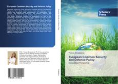 Buchcover von European Common Security and Defence Policy