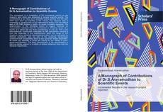 Capa do livro de A Monograph of Contributions of Dr.S.Aravamudhan to Scientific Events 