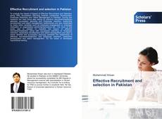 Capa do livro de Effective Recruitment and selection in Pakistan 
