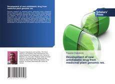 Capa do livro de Development of new antidiabetic drug from medicinal plant genomic res. 