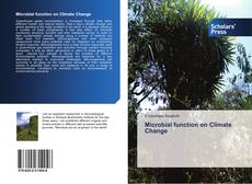 Bookcover of Microbial function on Climate Change