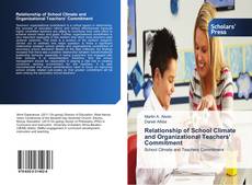 Buchcover von Relationship of School Climate and Organizational Teachers' Commitment