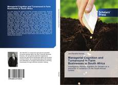 Buchcover von Managerial Cognition and Turnaround in Farm Businesses in South Africa