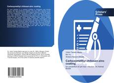 Buchcover von Carboxymethyl chitosan-zinc coating