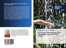 Removal of directs dyes from wastewater by cotton fiber waste kitap kapağı