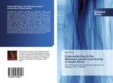 Buchcover von Code-switching in the Afrikaans speech community of South Africa