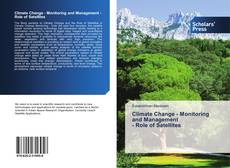 Capa do livro de Climate Change - Monitoring and Management - Role of Satellites 