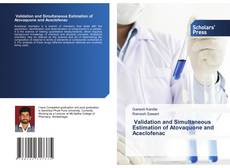 Copertina di Validation and Simultaneous Estimation of Atovaquone and Aceclofenac