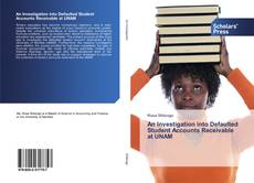 Buchcover von An Investigation into Defaulted Student Accounts Receivable at UNAM