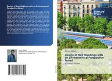 Bookcover of Design of New Buildings with an Environmental Perspective Aimed