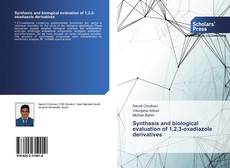 Synthesis and biological evaluation of 1,2,3-oxadiazole derivatives kitap kapağı