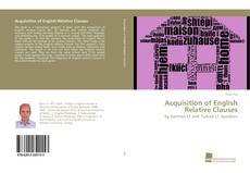 Buchcover von Acquisition of English Relative Clauses