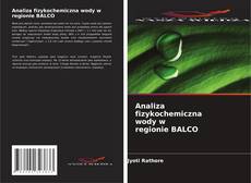 Copertina di Analiza fizykochemiczna wody w regionie BALCO