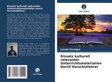 Couverture de Einsatz kulturell relevanter Unterrichtsmaterialien durch Vorschullehrer