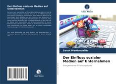 Capa do livro de Der Einfluss sozialer Medien auf Unternehmen 