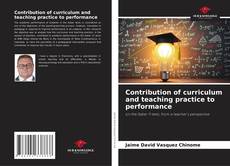Buchcover von Contribution of curriculum and teaching practice to performance