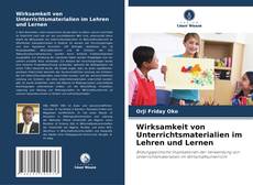 Copertina di Wirksamkeit von Unterrichtsmaterialien im Lehren und Lernen