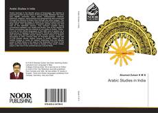 Arabic Studies in India kitap kapağı