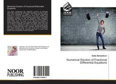Buchcover von Numerical Solution of Fractional Differential Equations