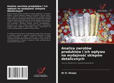 Buchcover von Analiza zwrotów produktów i ich wpływu na wydajność sklepów detalicznych