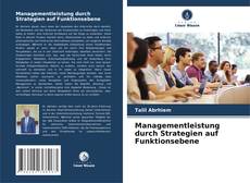 Managementleistung durch Strategien auf Funktionsebene kitap kapağı