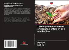 Couverture de Technique d'information environnementale et son application