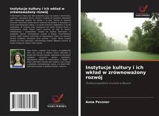 Instytucje kultury i ich wkład w zrównoważony rozwój的封面