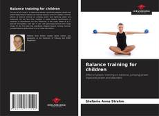Обложка Balance training for children