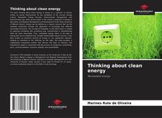 Buchcover von Thinking about clean energy