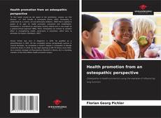 Bookcover of Health promotion from an osteopathic perspective