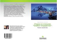 Страна со статусом "Слабое государство": kitap kapağı