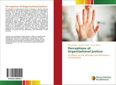 Perceptions of Organizational Justice: kitap kapağı