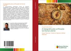 Portada del libro de A Geografia pós-unificação territorial alemã